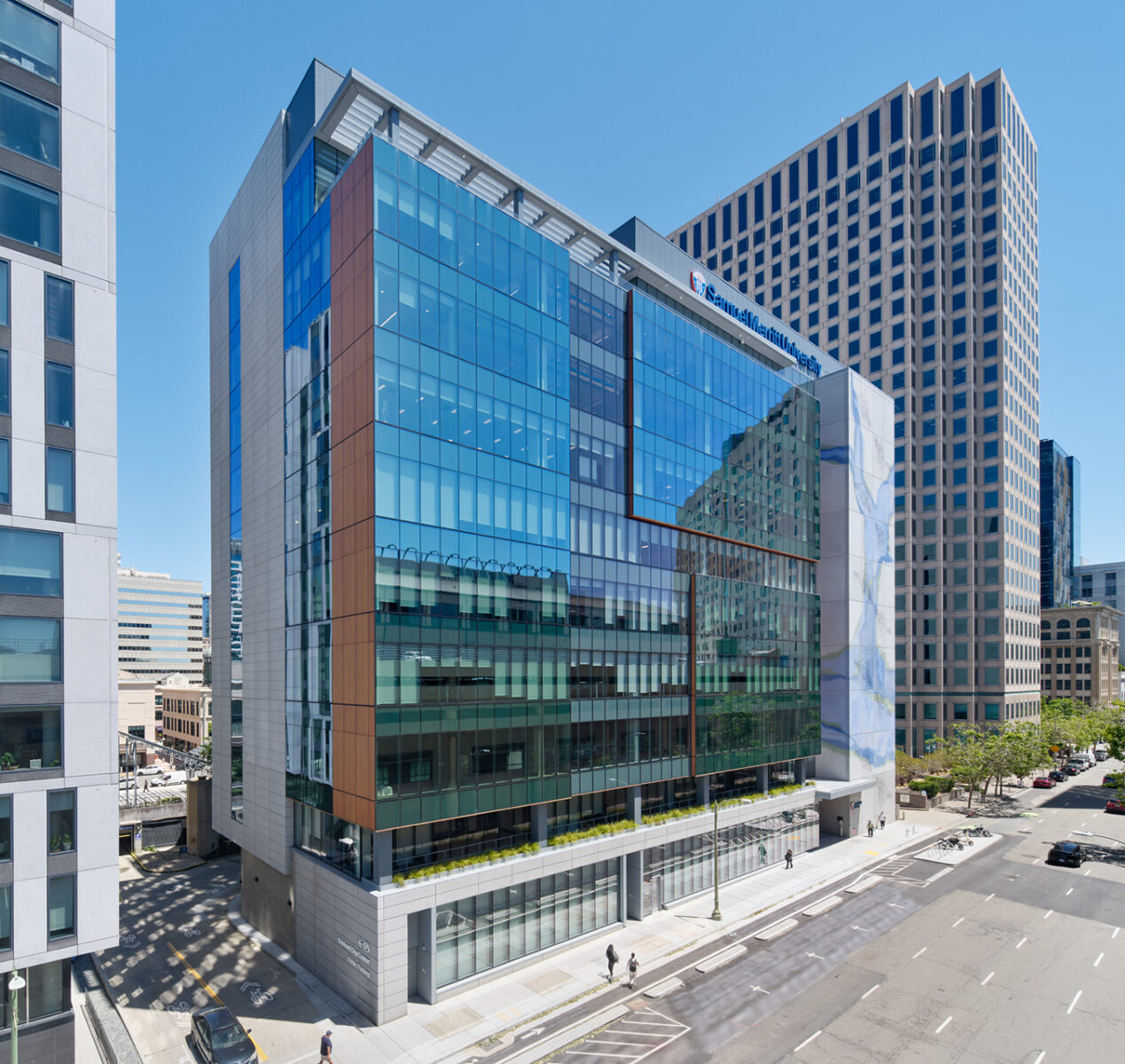 Back of new City Center building