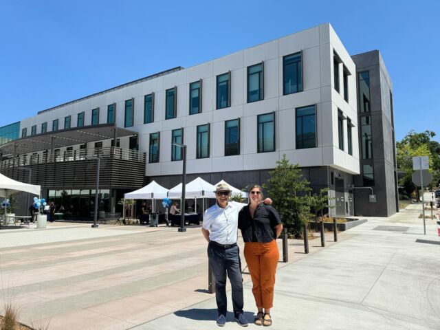 Tipping’s Leo Panian, Abby Enscoe, and Itria Licitra celebrating the opening this week of the new Contra Costa County Administrative Building, a #designbuild project providing county offices, ground floor parking, and commercial space facing a public plaza. Located in Martinez, CA, selected highlights of the new 68,000-square-foot LEED Gold building with a Bay-Friendly Rated public plaza include: 

- Innovative Design: While bridging documents specified a steel structural system, during the pursuit phase, Tipping and the design-build team explored a concrete structural system that improved performance and added an additional story within the original budget.

Integrated Value: An early geotechnical report required that all existing footings of the old administration building, including a basement, be removed. Tipping collaborated with A3GEO to identify which footings were critical to remove, and which could remain in place, saving the project time and cost.

- Sustainable Integration: This project is targeted to meet the Carbon Leadership Forum’s “Acheivable” rating, requiring the sourcing and use of low-carbon materials, as well as a Total Resource & Efficiency (TRUE) Gold certification.

Congratulations to Contra Costa County & the project team! 

Architect: @perkinswill / @perkinswillsf 
Contractor: @webcorbuilders 
Structural: Tipping 

#contracosta #designbuildconstruction #tippingstructural