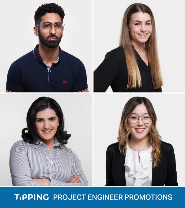 Please join us in congratulating Burhan Mir, Ginevra Rojahn, Karin Komshian, and Sijin Wang on their #promotions to Project Engineer at Tipping 🎉

Each has consistently delivered high-quality work, stepped up during demanding deadlines, and strengthened our collaborative culture along the way. We’re proud to recognize their growth and the meaningful impact they’ve made on our projects as well as on our Tipping team. Congratulations!

#tippingstructural #projectengineer #unlockingpossibilities
