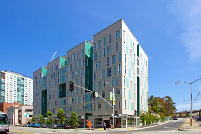 Located in #SanFrancisco on the southeast corner of Folsom and Essex Streets, the Rene Cazenave Apartments is an #affordablehousing project that achieves environmental, financial, and social sustainability goals. Co-developed by BRIDGE Housing and HomeRise, the 74,700-square-foot building provides the community with 108 studios, 12 one-bedroom units, and 3,395-square-feet of retail space. Creating a new community, selected highlights include:

- Seismic Resilience: Performance-based design concepts were used to create a post-tensioned concrete lateral system that limits the interstory drift to one percent and leaves essentially zero residual drift following an earthquake.

- Integrated Value: Tipping’s unconventional seismic solutions helped the design team meet the project’s safety and sustainability goals within the budget constraints of affordable housing.

- Sustainable Integration: A recipient of a GreenPoint Innovation Credit, this seismically resilient building requires less, if any, demolition and rebuilding in the event of an earthquake than a typical design, thus saving materials from landfill.

Developers: BRIDGE Housing and @homerise_sf 
Architect: @lms_architects 
Contractor: @cahillcontractors 
Structural: Tipping (Leo Panian, Mike Korolyk)

#sanfranciscohousing #housing #tippingstructural
