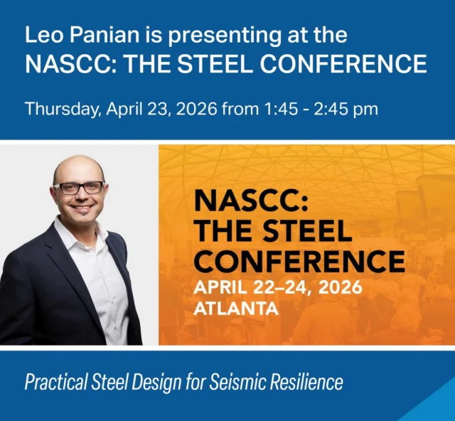 This Thursday, April 23rd, Tipping Principal Leo Panian, SE, is presenting at the @aisc’s NASCC: The Steel Conference in Atlanta at the Georgia World Congress Center! Leo will be speaking about “Practical Steel Design for Seismic Resilience” alongside Larry Fahnestock, PhD, PE, and Paul Richards, PhD. 

Beginning at 1:45pm, the hour-long session will present overarching concepts about seismic resilience and describe strategies that can be used within established steel systems to limit damage and improve performance. Seismic design case studies and example projects will be highlighted. Attendees will gain a working understanding of seismic resilience concepts and will learn about practical applications for the seismic design of steel structures. 

https://www.nascc.aisc.org/

#nascc #thesteelconference #aisc #steeldesign #atlanta