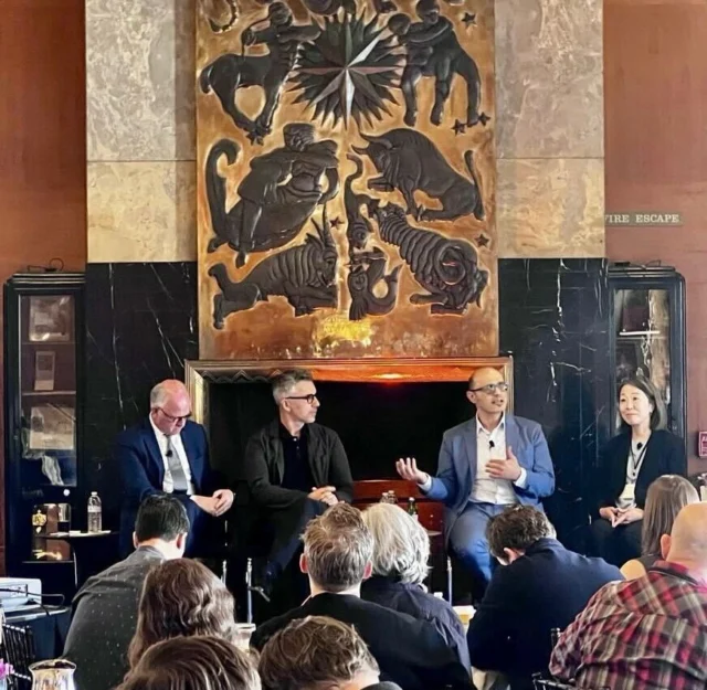 This spring, Tipping Principal Leo Panian was on a panel about “The Cost Crisis: Rethinking What and How We Design and Build.” As part of the Design Colloquium hosted by Cameron MacAllister Group in San Francisco, the panel discussed what design excellence looks like in an era where construction costs, labor shortages, and supply chain volatility make building harder than ever. 

Facilitated by Mark Cameron, Founder and Principal at CMG, other panelists included Ray Calabro, Principal at Bohlin Cywinski Jackson, Marc Fisher, Vice Chancellor for Administration at the University of California, Berkeley, and Mazie Huh, Design Integration Manager at Webcor. 

#desigbuild #paneldiscussion #designcolloquium #tippingstructural