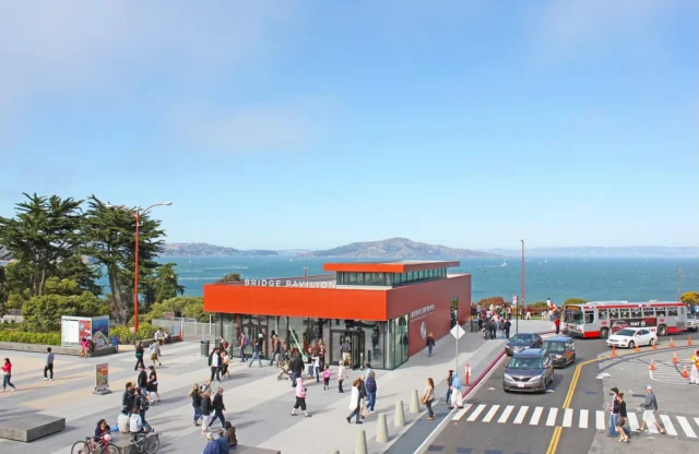 Summertime at the Golden Gate Bridge Pavilion! Located below the toll plaza on the San Francisco side, this vibrant International Orange clad building functions as a welcoming center, memorabilia store, and interpretive exhibit space, as well as offers information services. 

Built in honor the bridge's 75th anniversary, the 3,500-square-foot #prefabricated pavilion is a distinctive one-story steel structure with a pop-up clerestory at the roof level. Fabricated off-site and assembled at Strauss Plaza, the building is composed of standardized structural elements, wall panels, and glazing units. Through extensive working sessions with Project Frog, Tipping optimized this #steel-framed structure using all bolted connections for ease of construction and repeatability for future projects — which also saved construction costs. 

Architect: @jensen_architects 
Owners: Golden Gate National Parks Conservancy; Golden Gate Bridge, Highway and Transportation District
Contractor: Fisher Development
Prefabrication: Project Fog
Structural: Tipping (Leo Panian, Nick Bucci) 
Photos: Gina Phelan (exterior), Marion Reed (interior)

#tippingstructural #goldengatebridge #sanfrancisco
