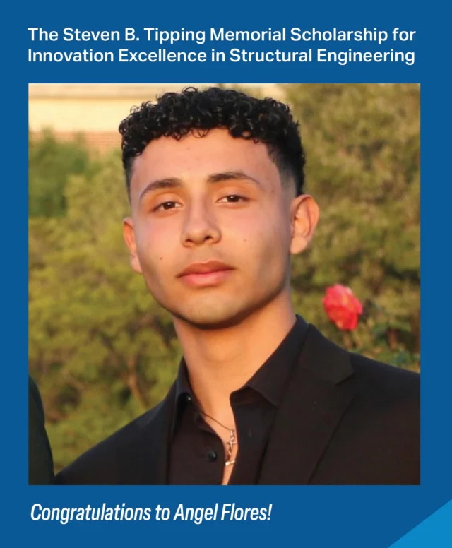 We’re excited to announce that Angel Flores is the recipient of the 2026 Steven B. Tipping Memorial Scholarship for Innovation and Excellence in Structural Engineering! The scholarship is made possible through a partnership with the NCSEA Diversity in Structural Engineering Scholarship Program, the Tipping family, and Tipping. 

“I have loved engineering for as long as I can remember. When I was young, my mom bought me a small set of magnetic blocks. I would spend hours building the tallest towers I could, knocking them down, and building them again. Looking back, that was the first spark of my passion for structural engineering. As I grew older, that curiosity turned into purpose, and along the way I found mentors, opportunities, and a community that believed in me. Every step of that journey has now led me to my next chapter in transferring to University of California, San Diego to complete my degree in structural engineering,” says Angel.

Congratulations to Angel and all of this year’s scholarship recipients!

🔗: https://ncseafoundation.org/2026-diversity-in-se-scholarship-recipients/

#tippingstructural #ncsea #engineeringscholarship 
#innovation #excellence @ncsea_structuralengineers