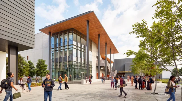 Currently under construction is the new Classroom and Office Building 3 (COB3) at the @ucmerced! A #designbuild with @scbdesign_ and @ottoconstruction, COB3 will support the launch of 12 new undergraduate majors and minors and will include three major instructional venues: a large auditorium, a round lecture hall, and a medium case-style lecture hall.

COB3 will complete the Social Justice Quad, serving as a central hub for the School of Social Sciences, Humanities, and Arts (SSHA), as well as provide academic, advising, and student tutoring services plus dedicated space for UC Merced’s new Honors Program. A prominent feature will be the CAPE (Center for Analytical Political Engagement) program, located on the first floor, designed to engage the campus community and visitors in active political discussions.

Targeting LEED Platinum, the all-electric 61,600-square-foot building aligns with #UCMerced’s commitment to diversity, equity, and inclusion by reducing unintentional bias, and fostering a sense of equity and belonging among occupants.

Architect: SCB 
Contractor: Otto Construction 
Structural: Tipping
Owner: University of California, Merced

Tipping team: Gina Carlson (PIC), Jason Armes, Joy Wei, Isaac Williams, Beverly Xu, and Susanna van de Graaf 

Renderings courtesy of SCB

#tippingstructural #highered #inprogress