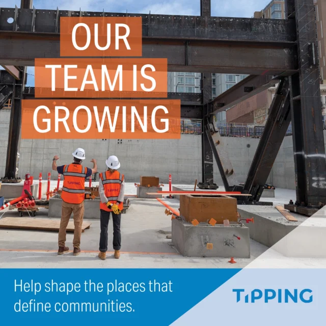 From the job site to the finished structure, our engineers help bring ambitious projects to life. Here’s a look at our team on site at a new lab building under construction at UC Berkeley, checking out the progress and unlocking possibilities. At Tipping, we’re hiring structural engineers who help shape the places that define communities!

Ready to engineer what’s next with us? Explore our open positions. Link in bio. 

https://apply.tippingstructural.com/apply/openPositions.php