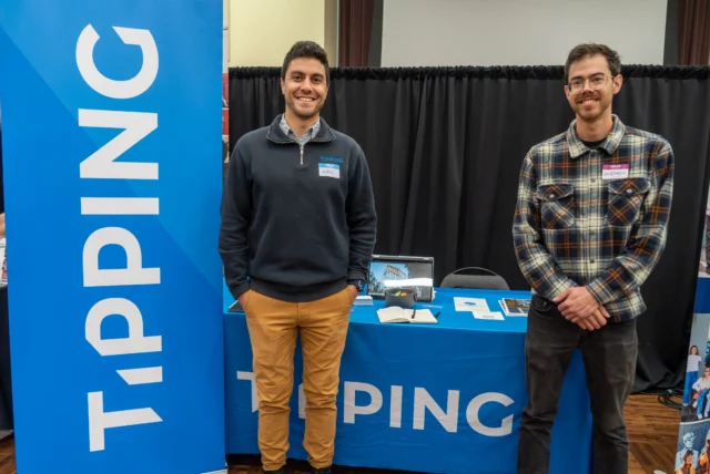 Tipping’s Alec Zavala and Andrew Jimenez at the 21st Annual Structural Engineering (SE) Day Career Fair at UC San Diego last week. Hosted by the Society for Civil and Structural Engineers (@scse.at.ucsd) and partners, thank you to everyone who visited Tipping’s booth!